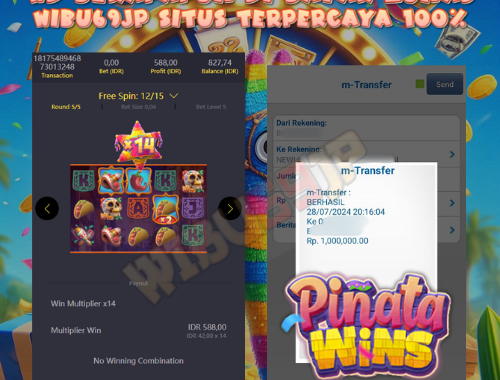 WIBU69JP PINATA WINS JUGA BISA GACORR GES YA IDR 1.000.000,- LUNAS