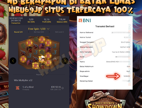 WIBU69JP SHOWDOWN HARI INI PECAHAN MANTEP BUKAN MAEN IDR 1.001.000,- LUNAS