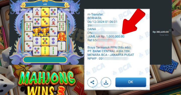 MAHJONG WINS 3 – BLACK SCATTER PECAH BANGET IDR 1.000.000,- LUNAS