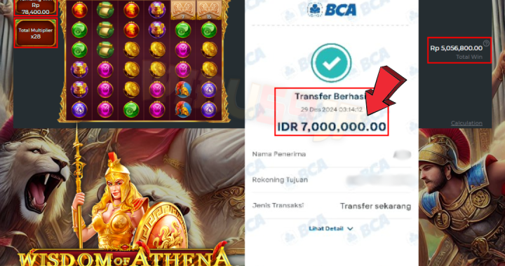 WIBU69JP WISDOM OF ATHENA 1000 JACKPOT IDR 7.000.000,- LUNAS