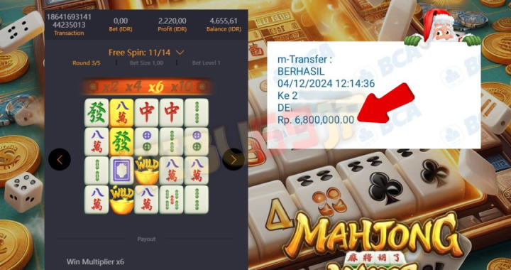 MAHJONG WAYS 2 LAGI PECAH IDR 6.800.000,- LUNAS