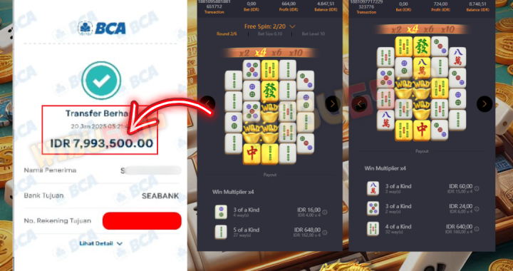 WIBU69JP MAHJONG WAYS 2 MENYALA HARI INI IDR 8.000.000,- LUNAS